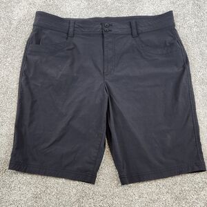 Eddie Bauer Travex Shorts Womens Size 18 Black Hiking Outdoors Travel